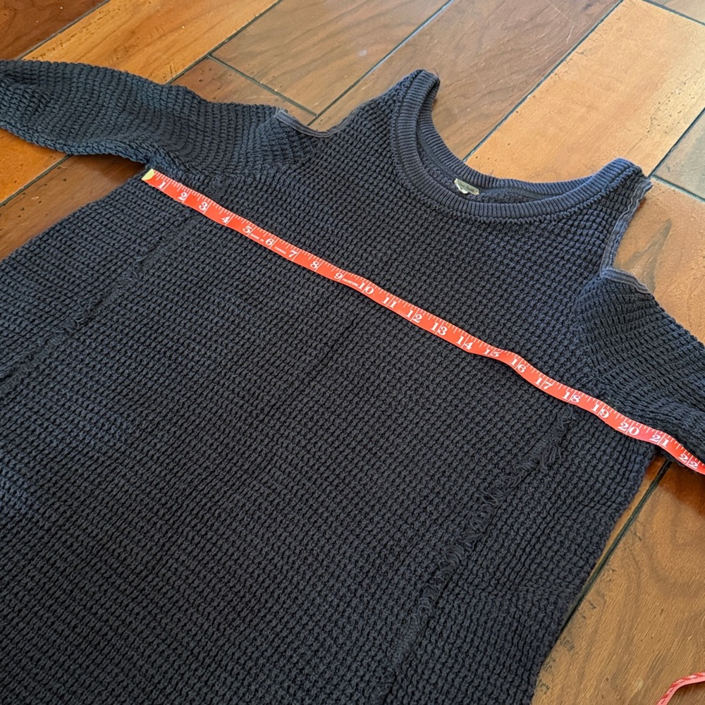 Free People- Charcoal Moonshine Sweater - Picture 8 of 10